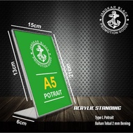 Acrylic Standing L Portrait A5 l Acrylic Tent Holder Stand Frame