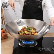 50 CM/55 CM/60 CM/65 CM/70 CM/75 CM/80 CM Stainless Steel Double Handle Wok Double Handle Kuali