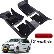 Car floor mats for Honda Elysion 2012-2024 Custom Auto Foot Pads Automobile Carpet Cover Interior Ac