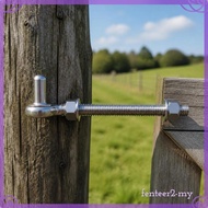 [FenteerbdMY] Heavy Duty J-Bolt Gate Hinge with Mounting Plate Adjustable J-Bolt Gate Hinge for Fenc