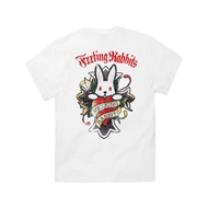 In stock unisex FR2 Cross Rabbits Tattoos Garment Dye T-shirt