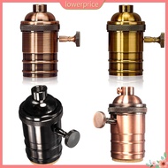 <lowerprice> Vintage E26 E27 Hang Light Lamp Bulb Holder Switch Edison Screw Cap Socket