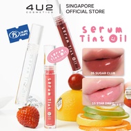 [4U2] 🇸🇬 Serum Tint Oil 💦Glossy Lip Tint + Lip Care | Juicy Shine | Non-sticky | 15 Fruity Shades | 