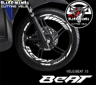 (COD) CUTTING STICKER VELG BEAT - STIKER LIS LIST VARIASI BAN/VELG HONDA BEAT 13