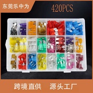 420PCS Car Fuse Blade Set Small Medium Fuse Car Fuse Blade 3A-40A