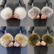 Raccoon Fur Faux Fur Hand Ring Fur Wristband Female Sleeve Faux Rabbit Fur Bracelet Cuff Wrist Sleev