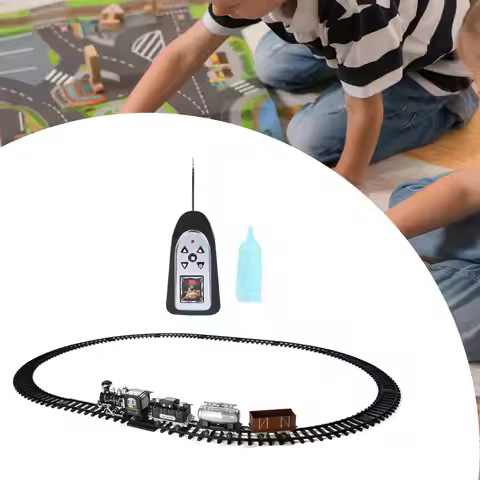Train Set for Kids Retro Creative with Tracks for Girls Boys Children Kids