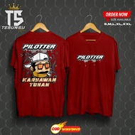 Baju Kaos T-shirt Distro Pria - TebunsuStore - 03 - Kaos racing pilotter - Kaos pilotter - Kaos kary