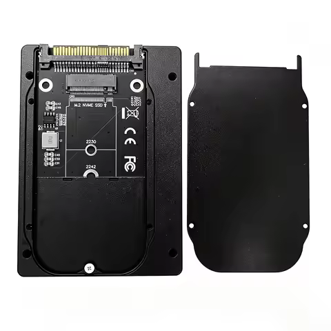 M.2 NVMe M-Key to U.2 SFF-8639 SSD Adapter Enclosure 2.5 inch Aluminum NVMe PCIe Converter for Intel