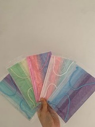 漸變色口罩😷🤍🩵🩷