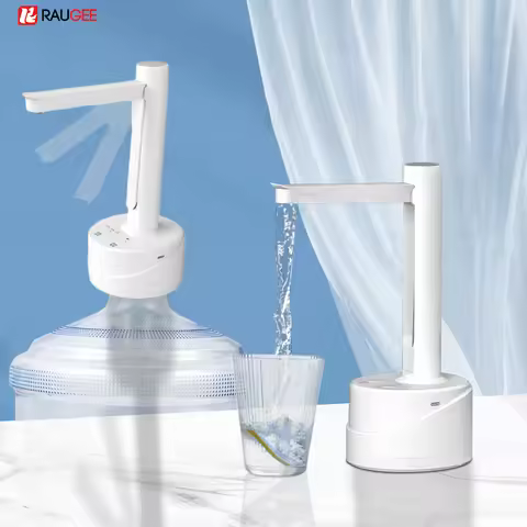 Electric Water Pump Dispenser 2 in 1 Desktop Water Bottle Dispenser 19 Liters Foldable Rechargeable