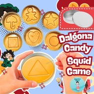 Dalgona Candy Squidgame Kemasan Kaleng/Permen Dalgona/Mainan Tradisional Korea