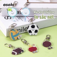 Mica Badminton Keychain Soccer Basketball Volleyball Tennis Table Tennis Asokk MK03