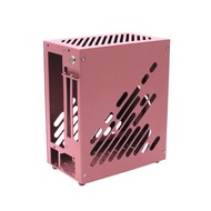 M24ITX Mini Portable Desktop Chassis All-Aluminum Side Through A4 Portable Case Small 1uflex Power S