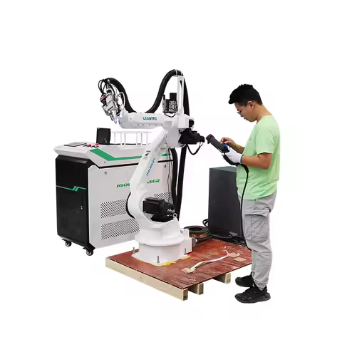 Six Axis Industrial Robot Arm Laser Fiber Laser Welding Machines Laser Welder Robot for Metal Making