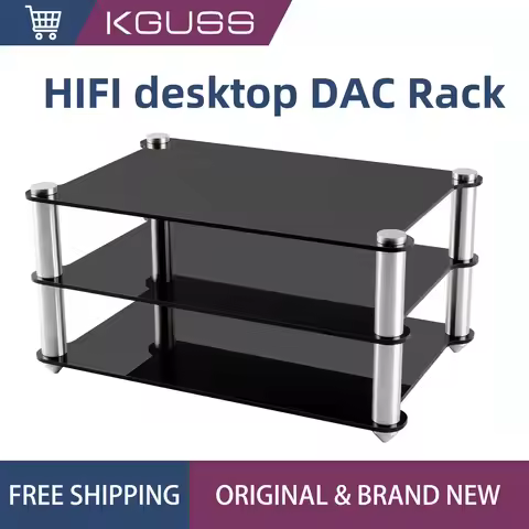KGUSS amplifier rack HIFI headphone amplifier DAC rack desktop Solid aluminum column double-layer ac