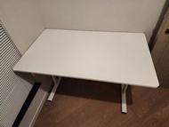 白色工字腿書桌 White desk for work（120L*70D*77H）