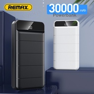 Fast Shipping ◇ Remax 30000mAh High Capacity Powerbank Heavy Duty Power Bank LED Display 2 USB Portable Phone Charger