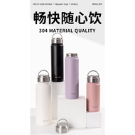 Insulated Water Bottles, 17-34 oz Stainless Steel Metal Water Bottle with Strap, BPA Free Leak Proof