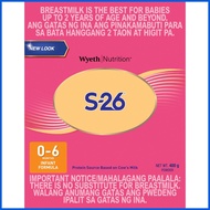 ✙ ✑ ✸ S26 ONE Infant Formula for 0-6 Months 400g