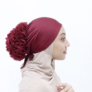 Helsa Store Inner Turki Terlaris Dalaman Hijab Wanita Muslim Ciput Turkie Jersey Mix Brukat Pollycot