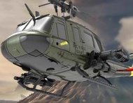 RCERA C032 休伊 UH-1 氣壓定高+光流定位+TOF雷射定位 直升機(綠色+武裝掛載)