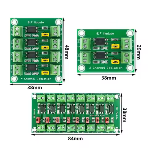 PC817 4 Channel Optocoupler Isolation Board Voltage Converter Adapter Module 3.6-30V Driver Photoele