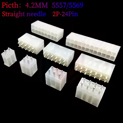 4. 2mm Picth Connector 5557/5569 Double Row Straight Needle Curved needle Needle Holder 2P/4P6P/8/10