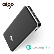 Aigo Power Bank 10000mAh External Battery Quick Charge Powerbank for Xiaomi Powerbank Portable Pover