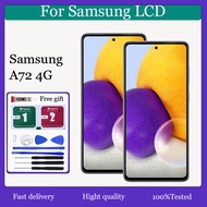 Original AMOLED For Samsung Galaxy A72 4G LCD Display Touch Screen With Frame Replacement