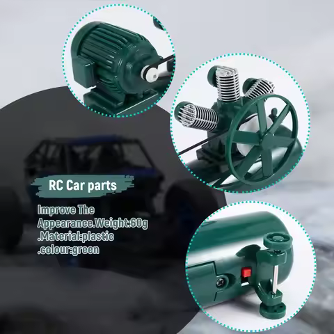 A48U Mini Air Compressor Inflatable Pump for WPL D12 C14 C24 B14 B36 MN D90 MN99S 1/12 1/16 RC Car U