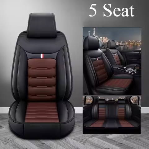 5 Seat PU Leather Car Seat Cover for Bmw E90 E46 F30 F10 Chevrolet Cruze Citroen C4 C3 Jeep Renegade