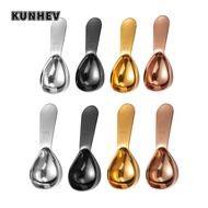 KUNHEV Coffee Bean Measuring Spoons, 1 Tbsp or 2 Tbsp Stainless Steel Coffee Scoops, Durable 15/30ml
