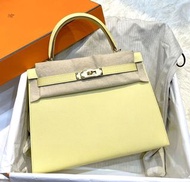 Hermes Kelly 28。1Z.  Epsom.  金扣