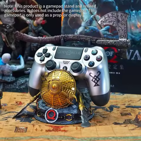 Kratos Leviathan Axe Controller Stand - Resin Statue Gaming Decoration Joystick stand for PS4/PS5, G