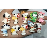 SNOPY CHARACTER CLAY ACCESSORIES, NO HOLES, H 2.5-3CM