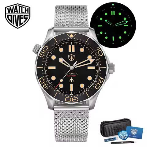Watchdives WD007 V3 Titanium NTTD Dive Watch NH35 Automatic Movement Sapphire 100m Waterproof Watche