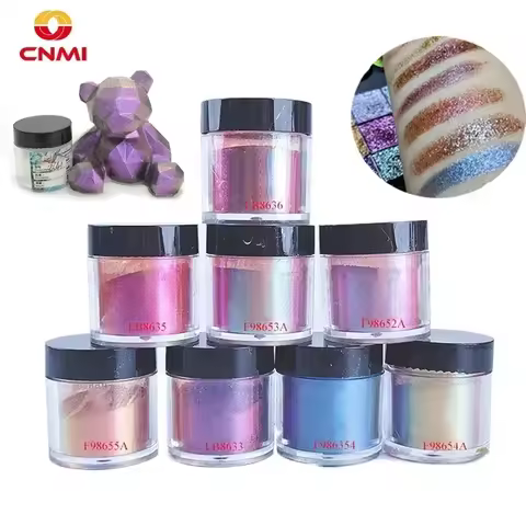 5g*8Colors Chameleon Mica Powder Color Shift Pigment for Epoxy Resin Tumbler Making Nail Arts Crafts