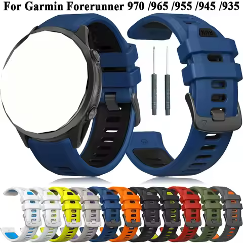Sports Silicone Strap For Garmin Forerunner 970 965 955 945 935 Strap Watch Band 22mm For Garmin 970