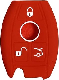 Key Fob Cover for SLK CLK: 3 Buttons Silicone Remote Case Protector Fit for Mercedes Benz E550 ML350