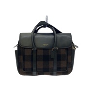 COACH Shoulder Bag Wool BRW Check F71440 Direct from Japan Secondhand