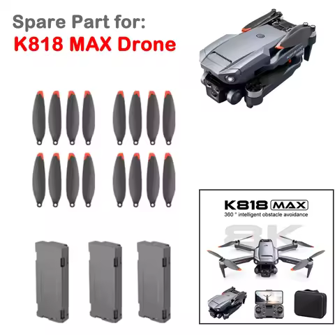 K818 MAX Drone Spare Part K818 Propeller Props Maple Leaf Wing Blade / Battery Part Accessory