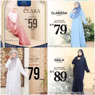 READY STOCK | SABELLA JUBAH| QAILA JUBAH | ALEESIA DRESS | CLARA PLAIN | JUBAH CLARISSA | JUBAH IRON