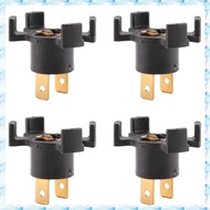 [R Q M U] 4X 33116-S6M H1 Headlight Bulb Socket Retainer Holder Adapter for  RSX