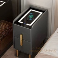 A1295302免安裝/智能床頭櫃 床邊櫃 抽屜櫃 小櫃子 無線充電床邊櫃 皮質床頭櫃 包送貨