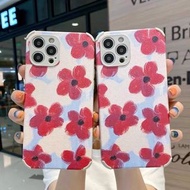 韓ins紅花iPhone 12 iPhone 11 X XR XS Max 7P 8P SE2 Pro Max, Pro, Mini 小米11 10 pro 10 Lite 紅米手機殼case