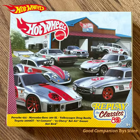 Genuine Hot Wheels 80th Anniversary Set Replay The Classics 7-Pack Porsche 935 Toyota 2000GT 1:64 Sc