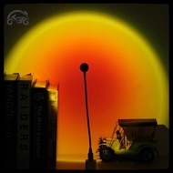 [8C11] LED Sunset Lamp Nightlights USB Projector Birthday Party Decoration Mood Lights For Bedroom L