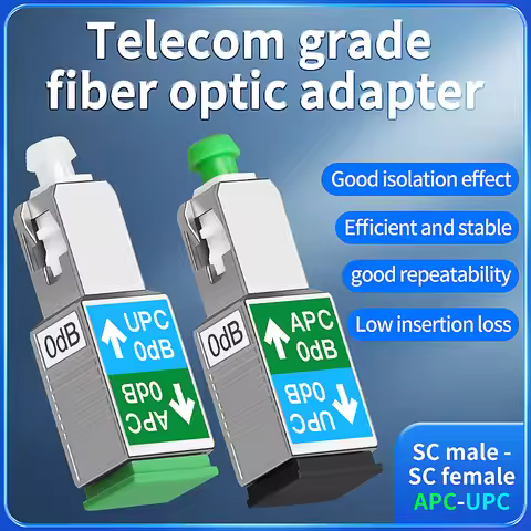 Fiber Optic Adapter Optical Fiber Cable Interface Connection Coupler Converter Fiber Tool Single Mod