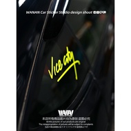 Wang An Car Sticker Unique Creative Text Sticker GTA5 vice city Grand Theft Speed Car Waterproof Dec